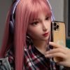 Mumu-148cm Ultra Realistic  Pink Wig TPE silicone Sex Dolls