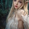 Sibyl - Full Silicone Flat Chest Fantasy Elf Adult Doll with Movable Mouth