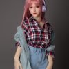 Mumu-148cm Ultra Realistic  Pink Wig TPE silicone Sex Dolls