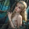 Sibyl - Full Silicone Flat Chest Fantasy Elf Adult Doll with Movable Mouth