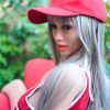 Saya-170CM(5.5ft) Gray Hair Sex Dolls For Man realistic Large Breast Sex Doll