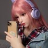 Mumu-148cm Ultra Realistic  Pink Wig TPE silicone Sex Dolls