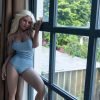 Kendall-Beautiful Blond hair girl TPE Silicone Head Sex Doll