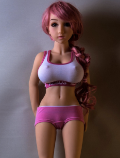 Nina-3ft3 Red Hair Mini Anime Sex Doll In Stock USA