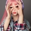 Mumu-148cm Ultra Realistic  Pink Wig TPE silicone Sex Dolls