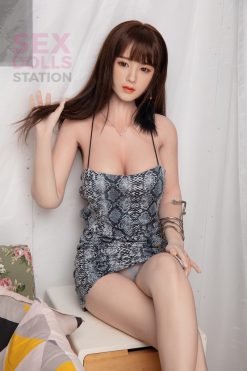 Ji-Ho-160CM Beautiful Asian Girl TPE Silicone Head Sex Doll