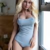 Kendall-Beautiful Blond hair girl TPE Silicone head sex doll In stock US