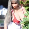 Saya-170CM(5.5ft) Gray Hair Sex Dolls For Man realistic Large Breast Sex Doll