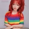 Poppy- Realistic Red hair TPE Silicone Head Sex Doll
