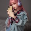 Mumu-148cm Ultra Realistic  Pink Wig TPE silicone Sex Dolls