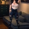 Hedy-160cm Mature Curly-haired Silicone Head Doll