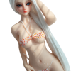 Mot-Alluring White-Haired Cute and Charming Full Silicone Anime Figurine