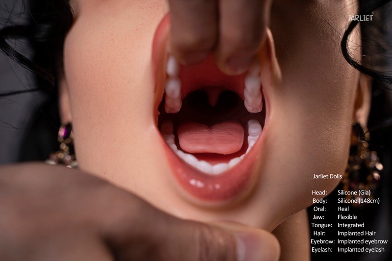 Gia - 148cm Ultra Realistic European Black Curly-Haired Full Silicone Love Doll