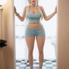 Prudence-165cm (5.4ft) Blonde Blue-Eyed Full Silicone Movable jaw Love Doll