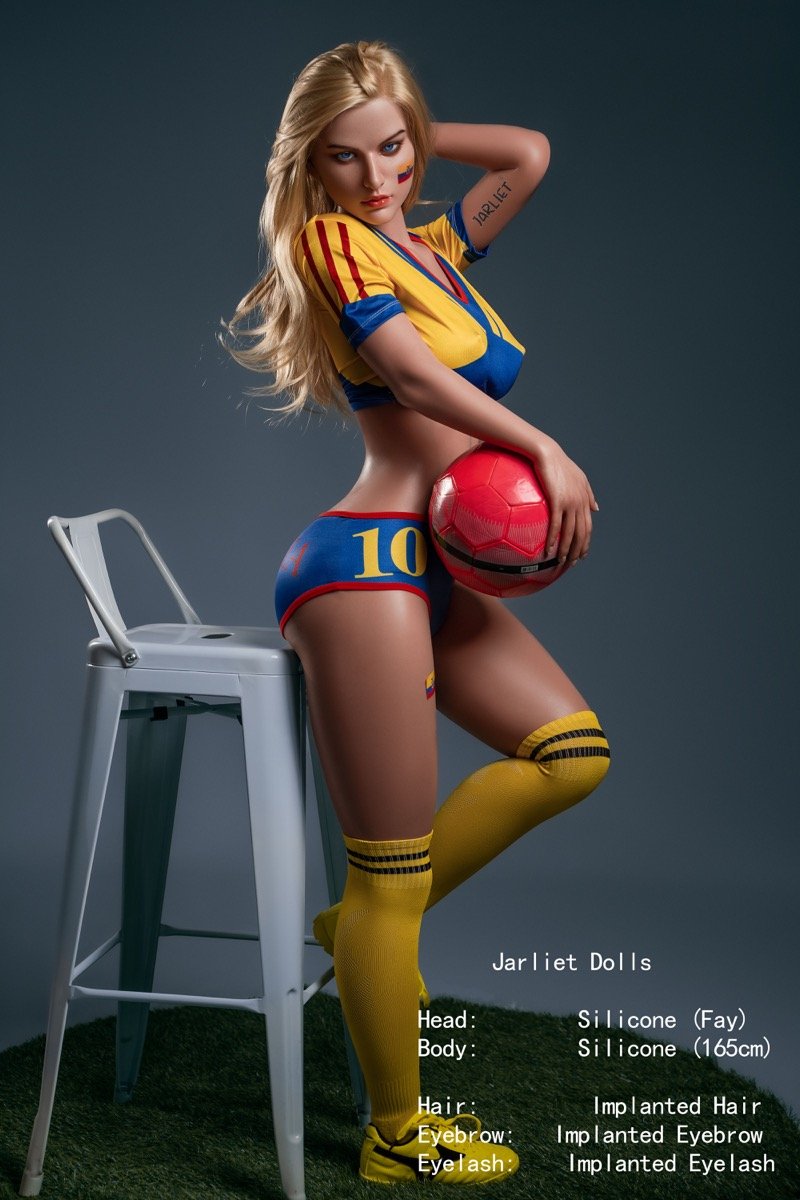 Fay-165cm (5.4ft) Blonde Blue-Eyed Full Silicone Western Love Doll - Image 21