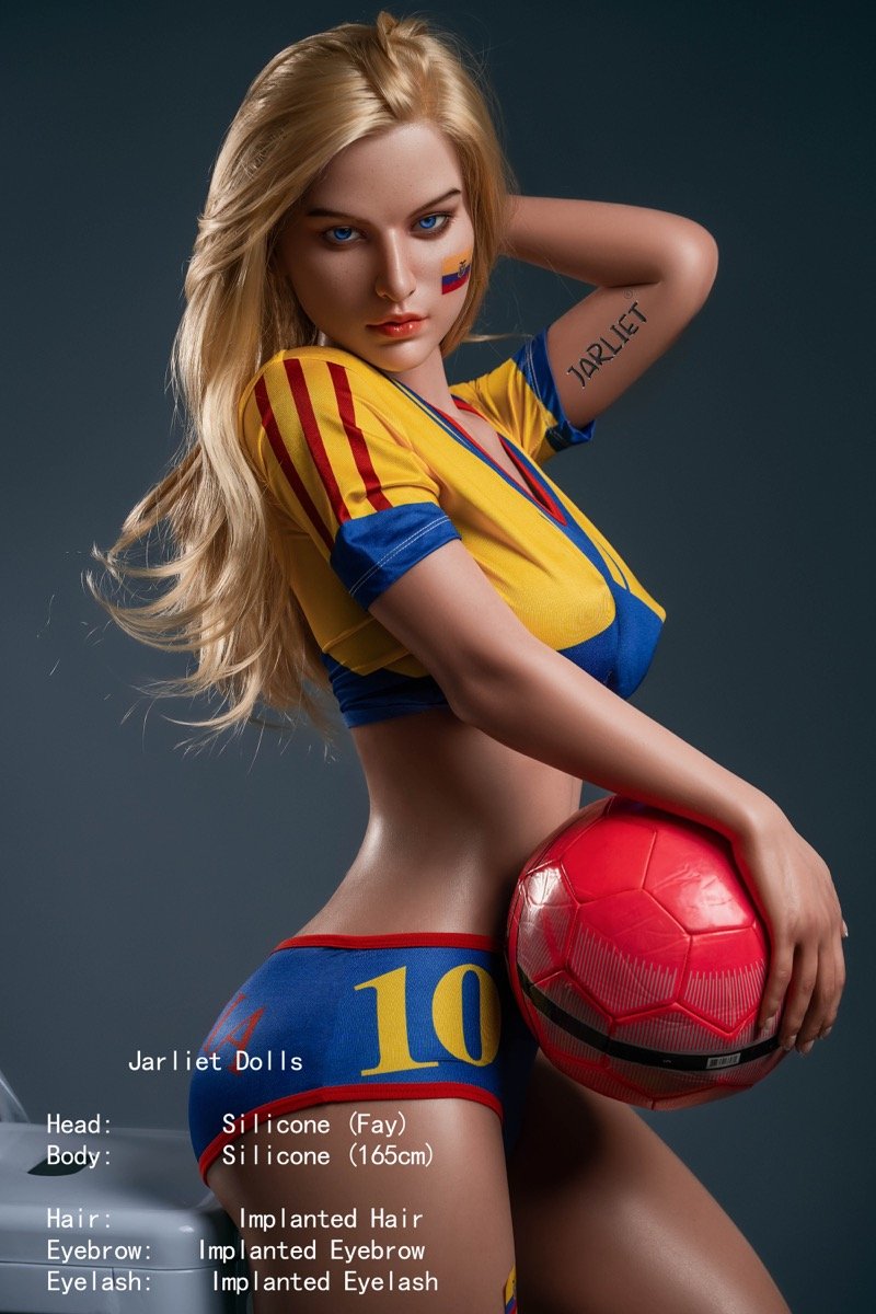 Fay-165cm (5.4ft) Blonde Blue-Eyed Full Silicone Western Love Doll - Image 4