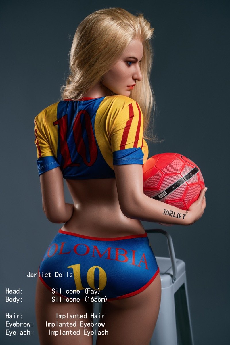 Fay-165cm (5.4ft) Blonde Blue-Eyed Full Silicone Western Love Doll - Image 13