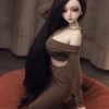 Judith  -Alluring Full Silicone Anime Adult Black Hair Figurine