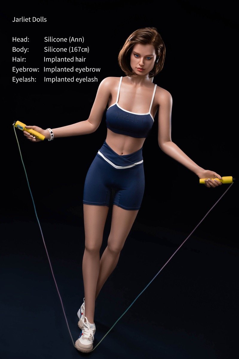Ann - 167cm (5.4ft) Athletic Full Silicone Tan Sex Doll Fitness Body Love Doll - Image 25