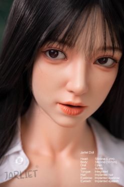 Lynn - 167cm (5.4ft) Sleek Asian Full Silicone Sex Doll with Jet-Black Hair