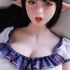 80cm Anime Elf Torso with Brown-Haired Head - Lifelike TPE Masturbator with Hands