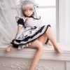 Lolita - 70cm Charming White-Haired Maid Outfit Adult Anime Figurine