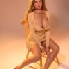 Sonmerfield-160CM Tanned Blonde Euro-American Hybrid TPE Doll with Silicone Head