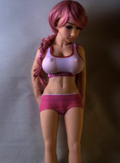 Nina-3ft3 Red Hair Mini Anime Sex Doll In Stock USA