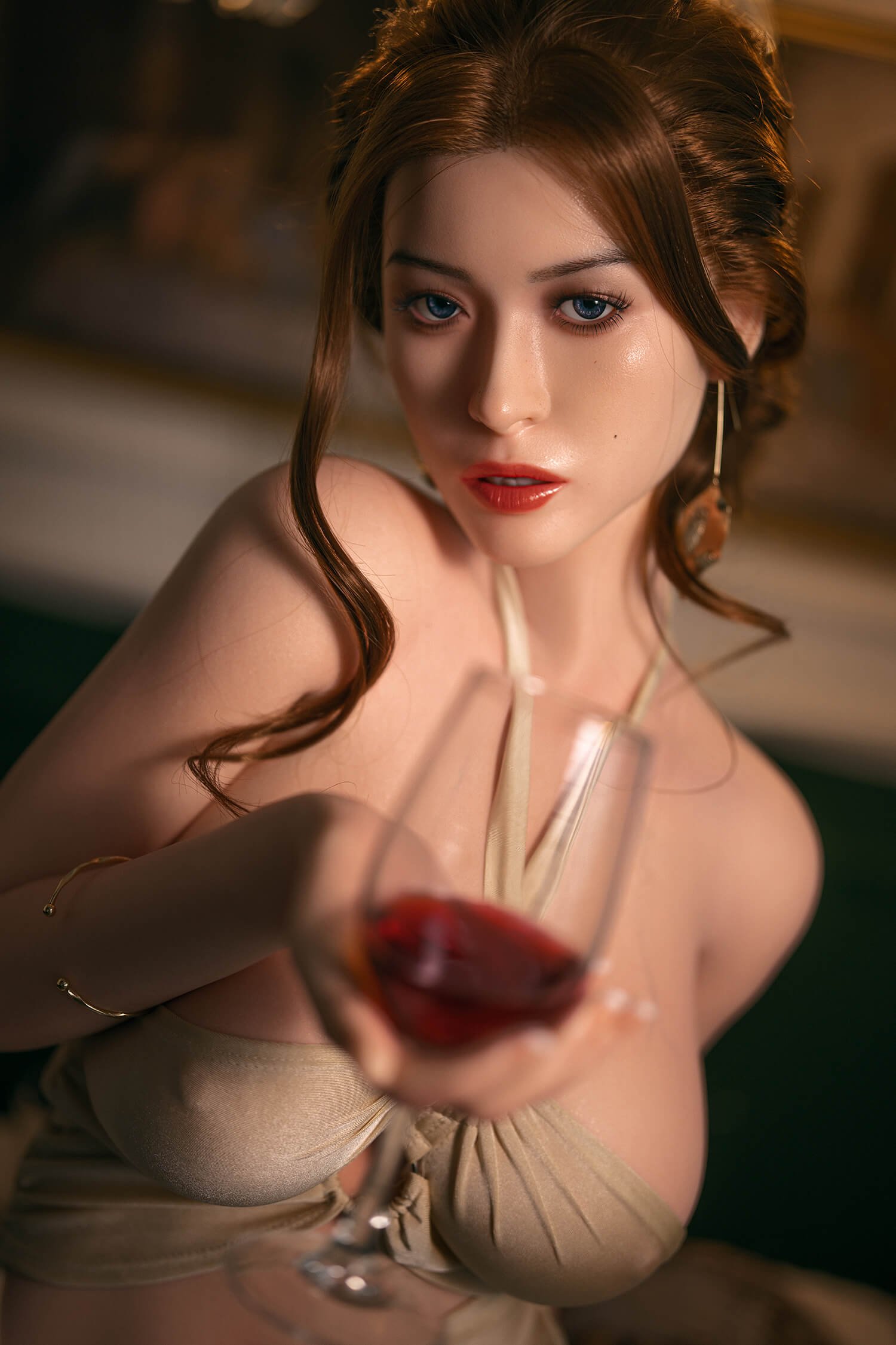 Sheridan-166cm Full Silicone Sex Doll - ROS Movable Jaw & Curvy 103cm Western Hips - Image 21