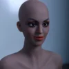 Dove – TPE Doll Head 218, Deep brown – US Stock 5