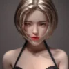 Si60cm L Georgia Cinnamon silicone doll view 4