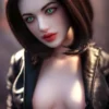Si60cm M Arwen Cinnamon silicone doll view 3