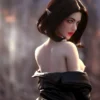 Si60cm M Arwen Cinnamon silicone doll view 7