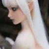 Si60cm M Momoko White silicone doll view 25