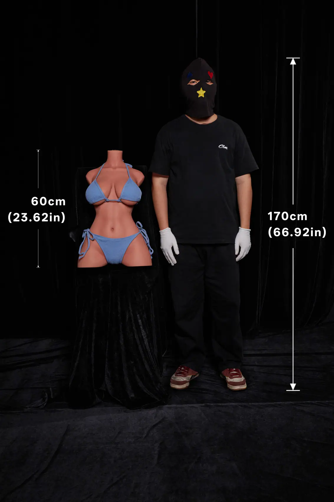 ULW 662 Black Headless Silicone Torso 1