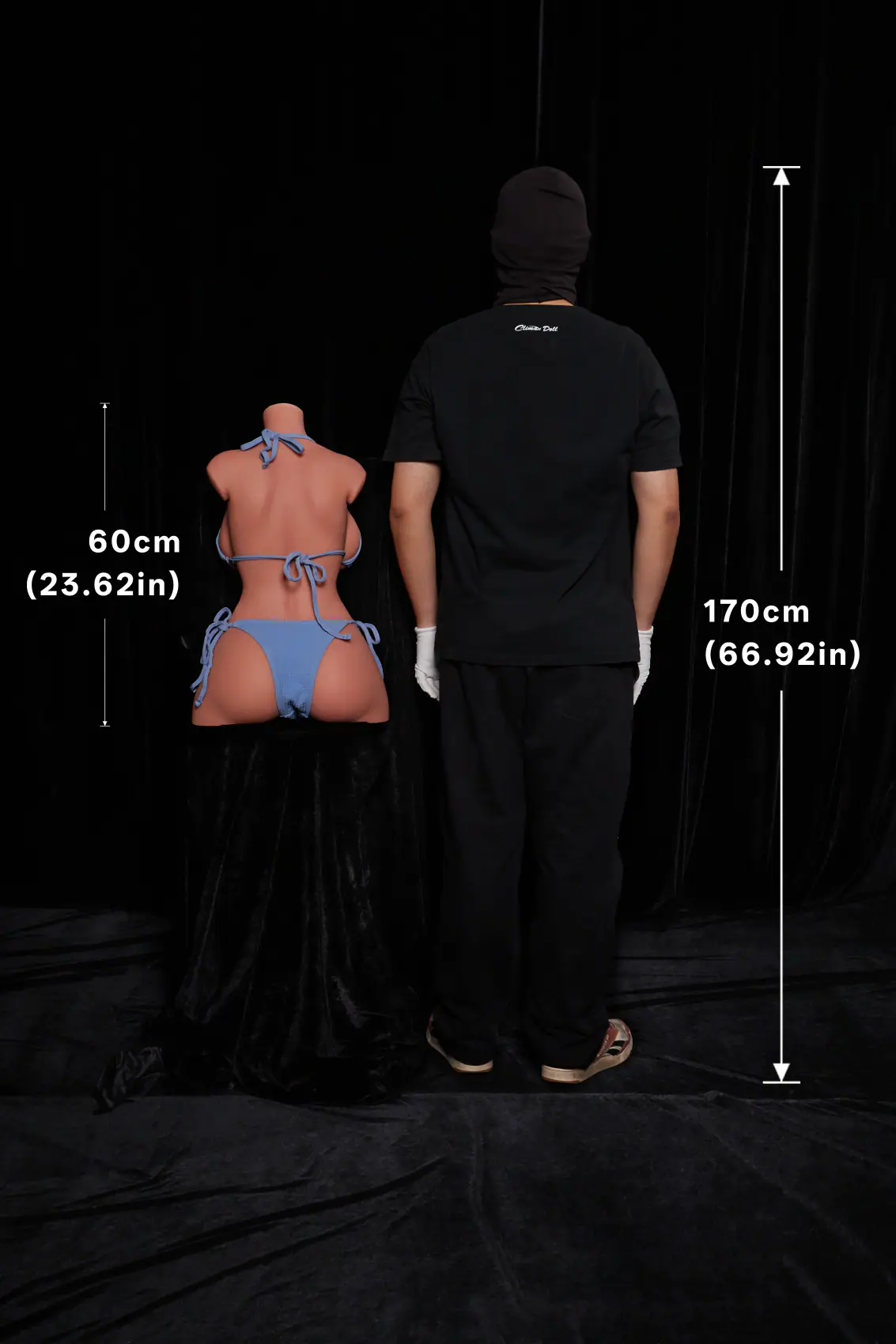 ULW 662 Black Headless Silicone Torso 2
