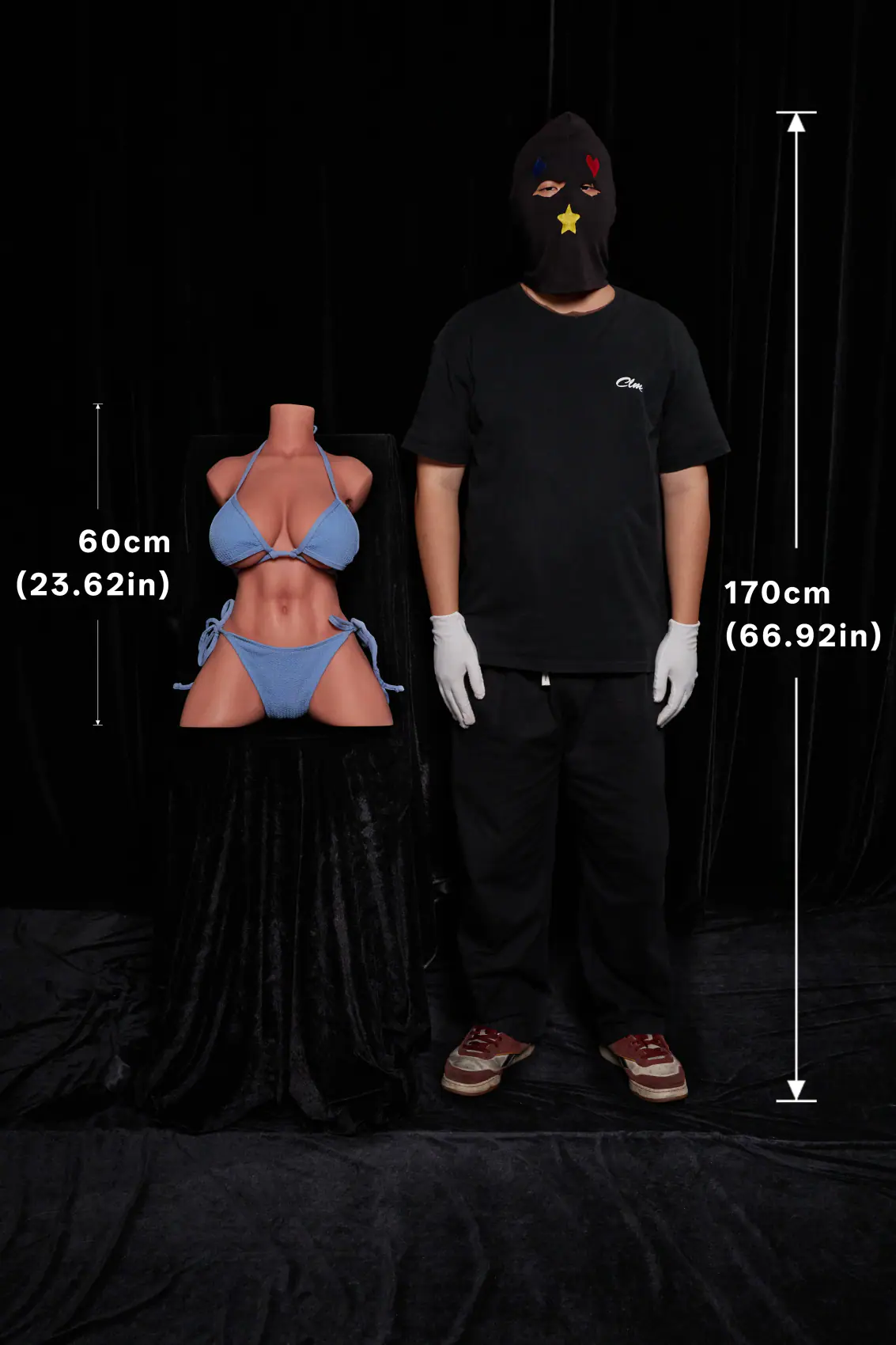 ULW 663 Black Headless Silicone Torso 2