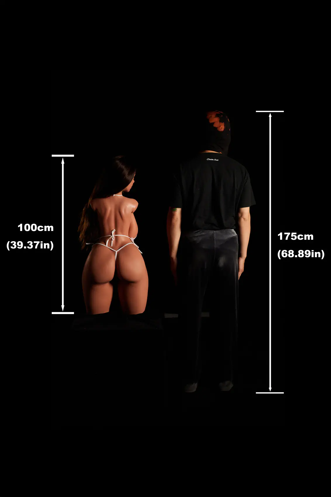 Hazel 884 Black ULW Silicone Torso with Head 1